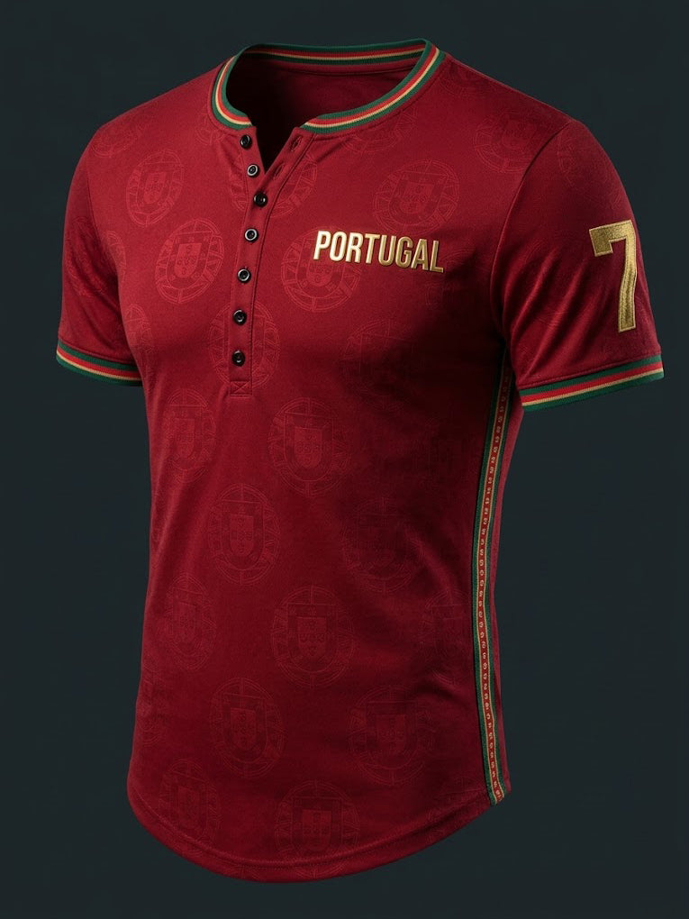 T-shirt imprimé football PORTUGAL pour hommes