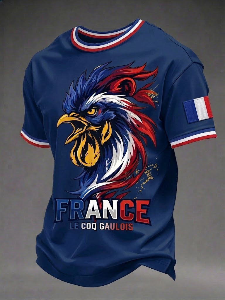 T-shirt imprimé France pour hommes