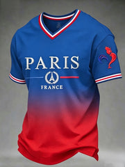 T-shirt à col en V pour hommes