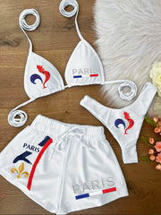 Maillot de bain de vacances vintage imprimé pour femmes