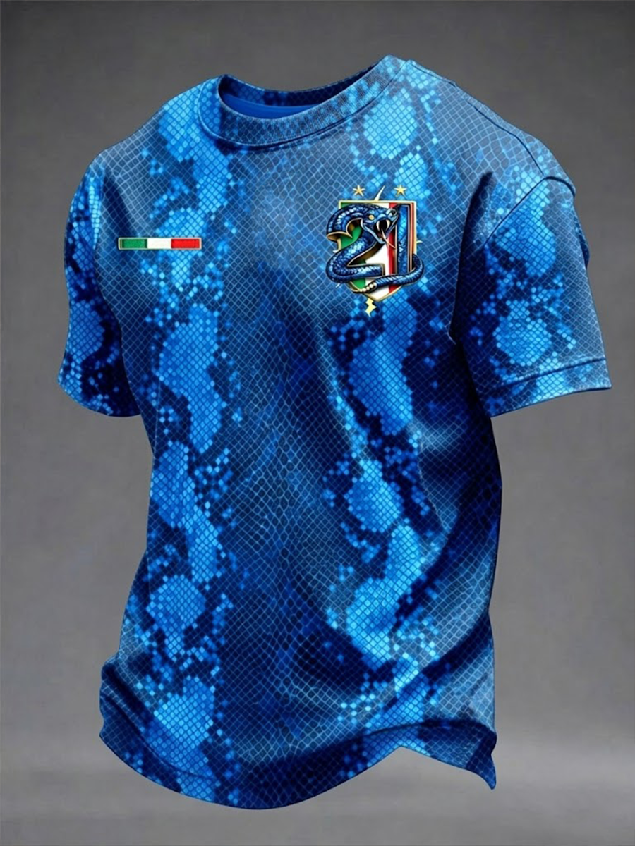 T-shirt à manches courtes Biscione 21 pour homme
