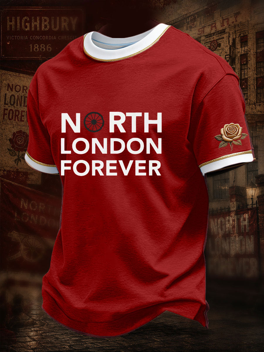 T-shirt imprimé North Lodon Forever Football Lover pour homme