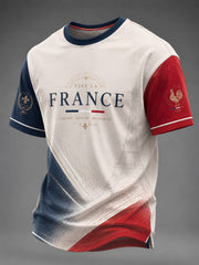 T-shirt pour hommes France Le 14 Juillet imprimé