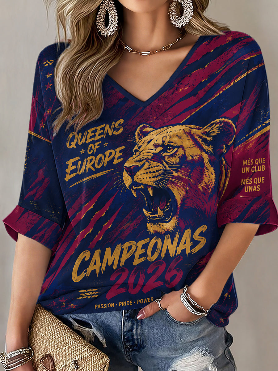 T-shirt rétro de championne de football pour femmes