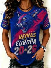 T-shirt rétro de championne de football pour femmes