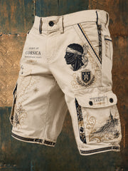 Shorts pour homme imprimés au drapeau de la Corse