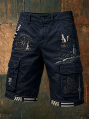 Shorts à imprimé celtique breton pour hommes