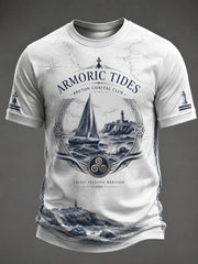 T-shirt pour hommes imprimé celtique de Bretagne, France