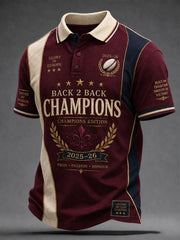 T-shirt des champions masculins consécutifs