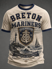 T-shirt pour hommes imprimé celtique de Bretagne, France