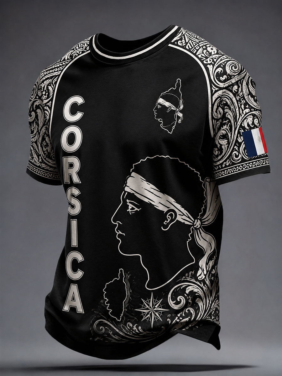 T-shirt à manches courtes Corse pour homme