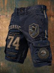Shorts pour homme imprimés au drapeau de la Corse