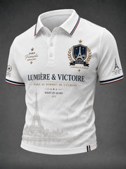 Chemise imprimée pour hommes sur le championnat de football de Paris