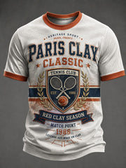 T-shirt imprimé du Championnat international de France de tennis masculin