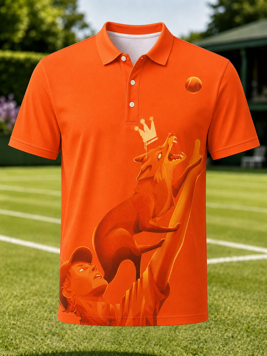 Chemise décontractée d'inspiration tennis italienne pour hommes