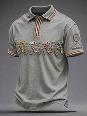 Maillot de cyclisme pour homme, modèle skeleton