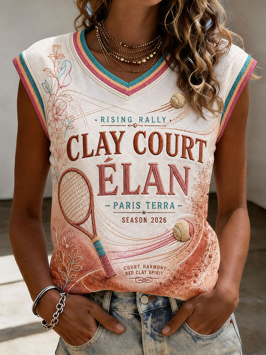 Gilets de tennis Caly Court Paris pour femme