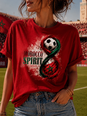 T-shirt femme MAROC à manches courtes imprimé
