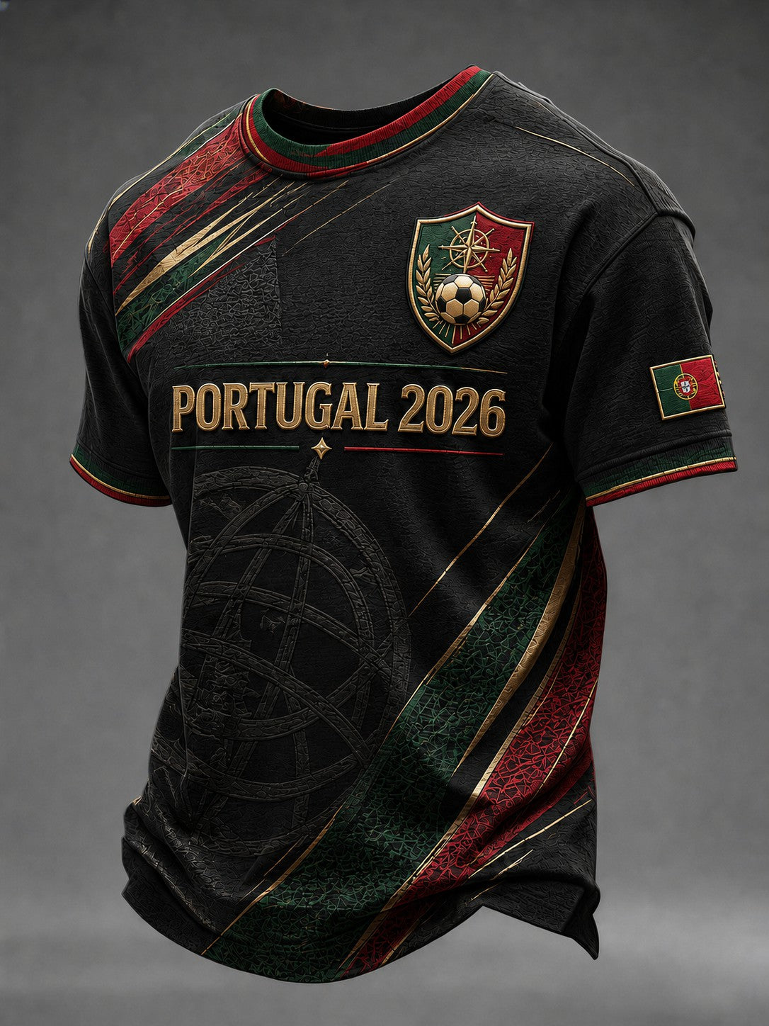 T-shirt à imprimé Portugal Football pour homme