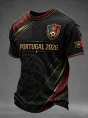 T-shirt à imprimé Portugal Football pour homme
