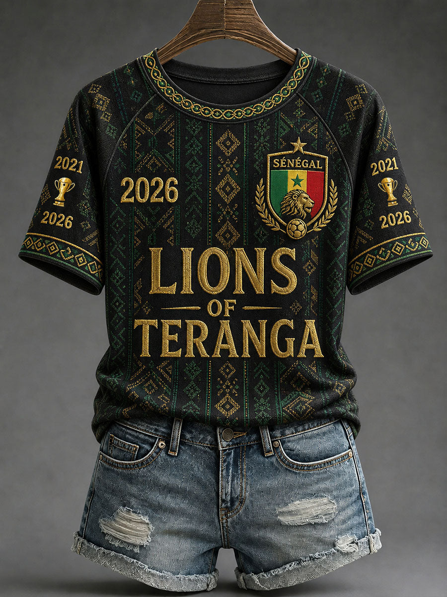 T-shirts de football 2026 du Sénégal pour femmes