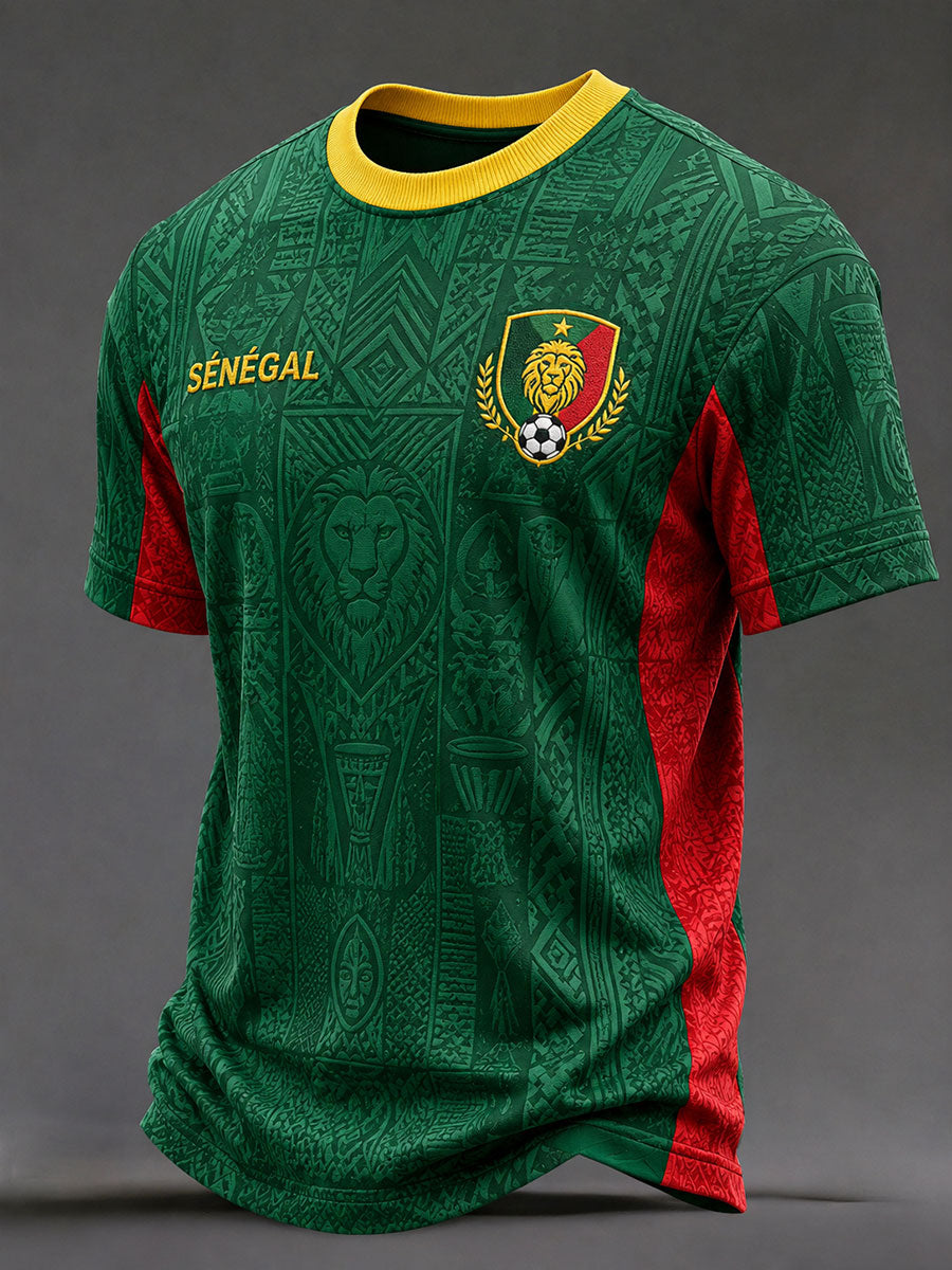 T-shirts 2026 de football du Sénégal pour hommes