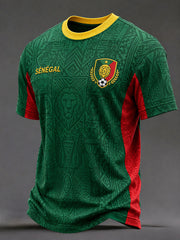 T-shirts 2026 de football du Sénégal pour hommes