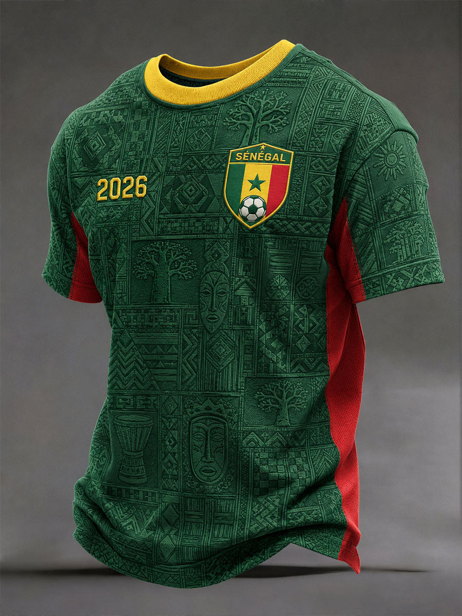 T-shirts de football du Sénégal 2026 pour hommes