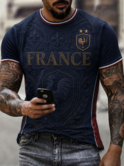 T-shirt homme imprimé France Football