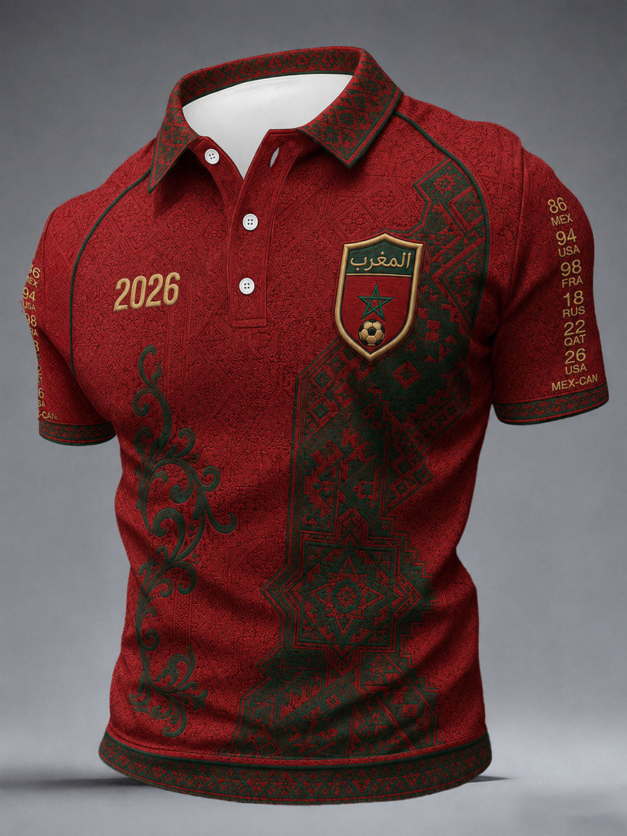 Hommes 2026 Maroc Football Tops
