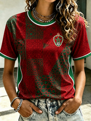 T-shirt femme MOROCCO imprimé à manches courtes