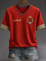 T-shirts de football 2026 pour femmes, Maroc