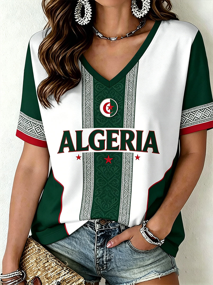 T-shirt Algérie pour femmes