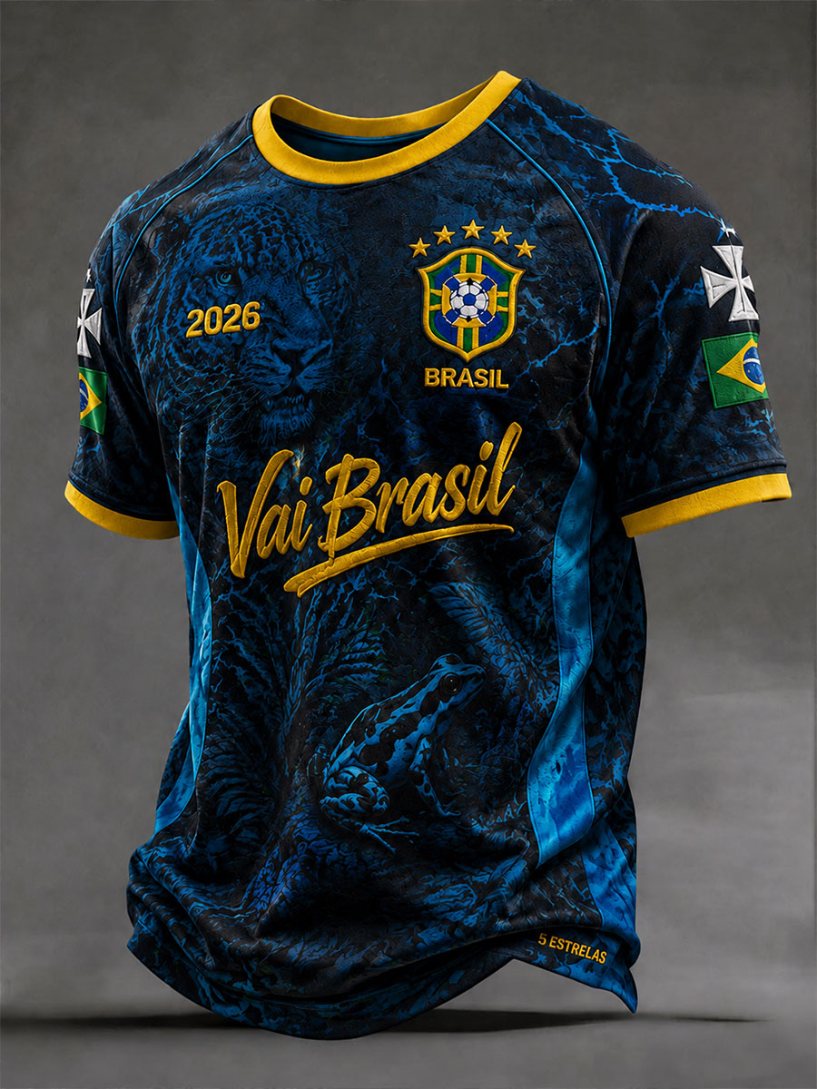 T-shirts Brazil Soccer pour hommes