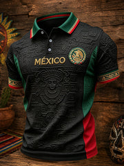 Les hommes du Mexique Football Lover Art imprimé Tops occasionnels