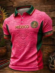 Les hommes du Mexique Football Lover Art imprimé Tops occasionnels