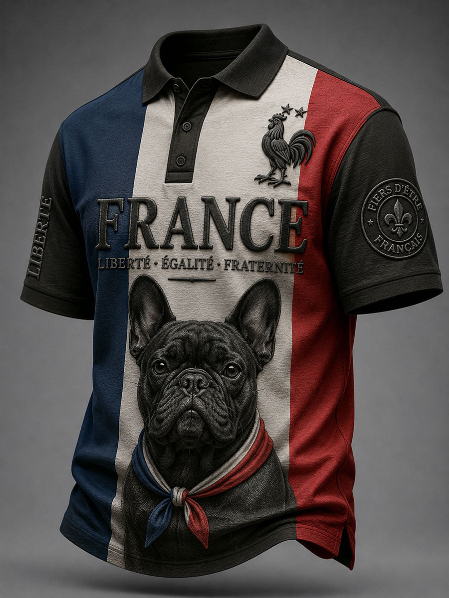 T-shirt pour homme à l’effigie d’un bouledogue français