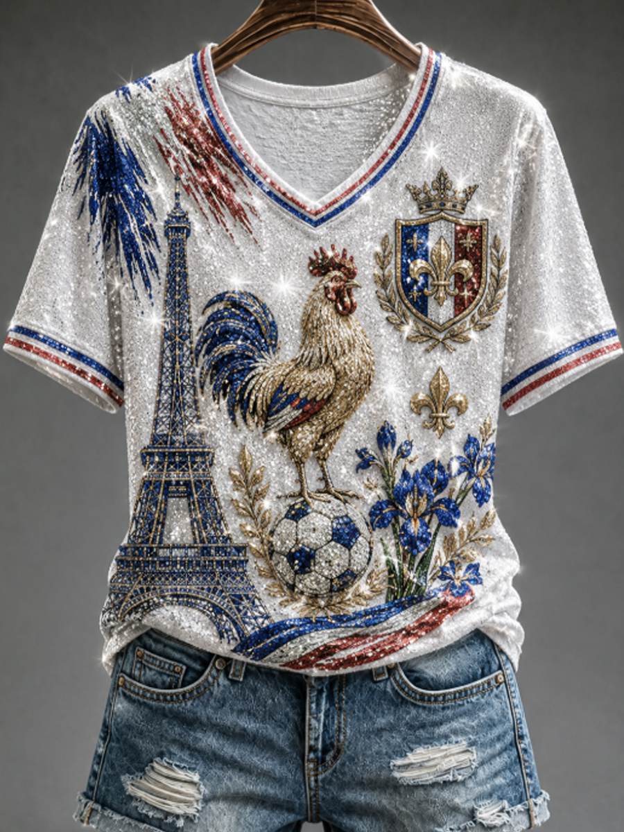 T-shirt à manches courtes pour femme