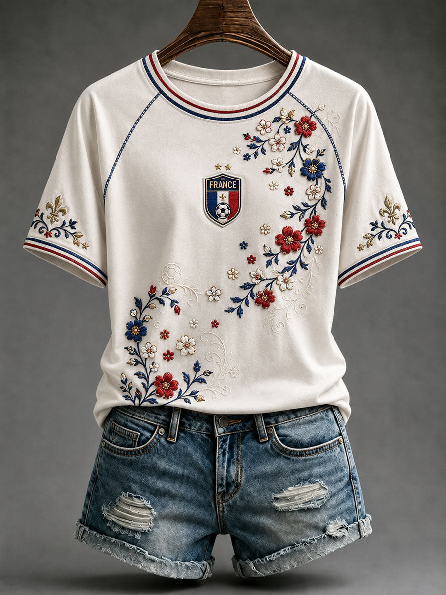T-shirt France Football pour femme