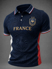 Chemise pour hommes imprimée France Football