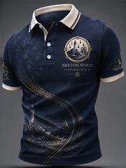 Haut décontracté pour homme à imprimé celte de Bretagne, France