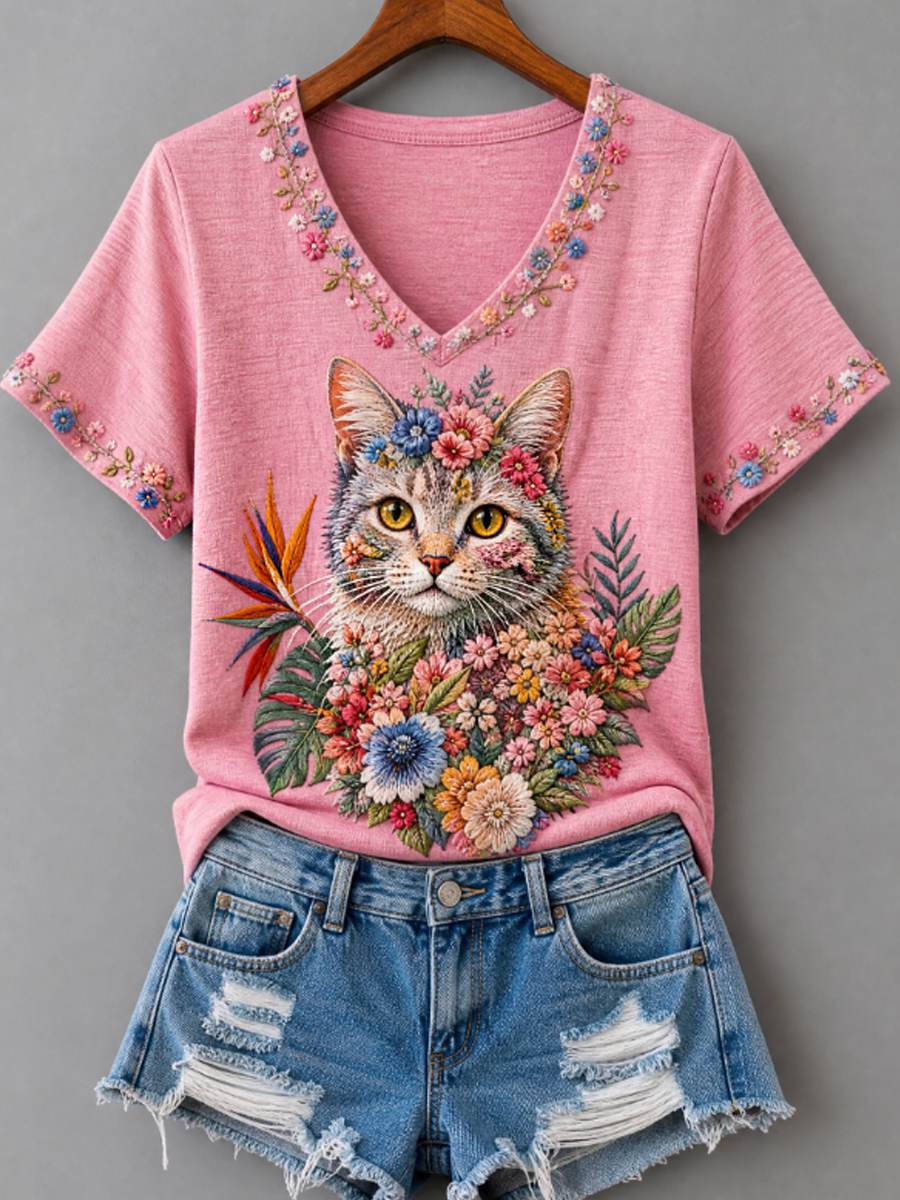 T-shirt à manches courtes pour femme