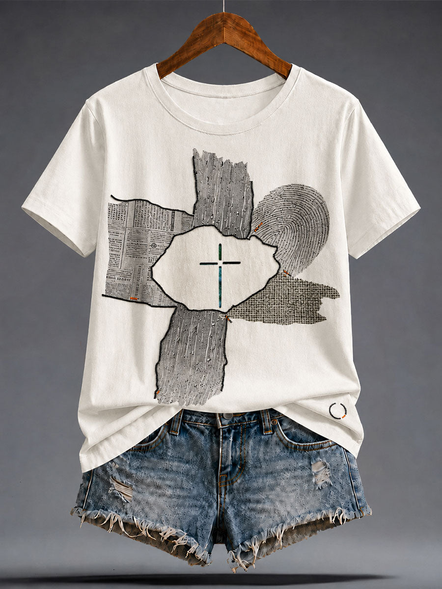 T-shirt imprimé amoureux de lecture de livres d'art japonais pour femmes