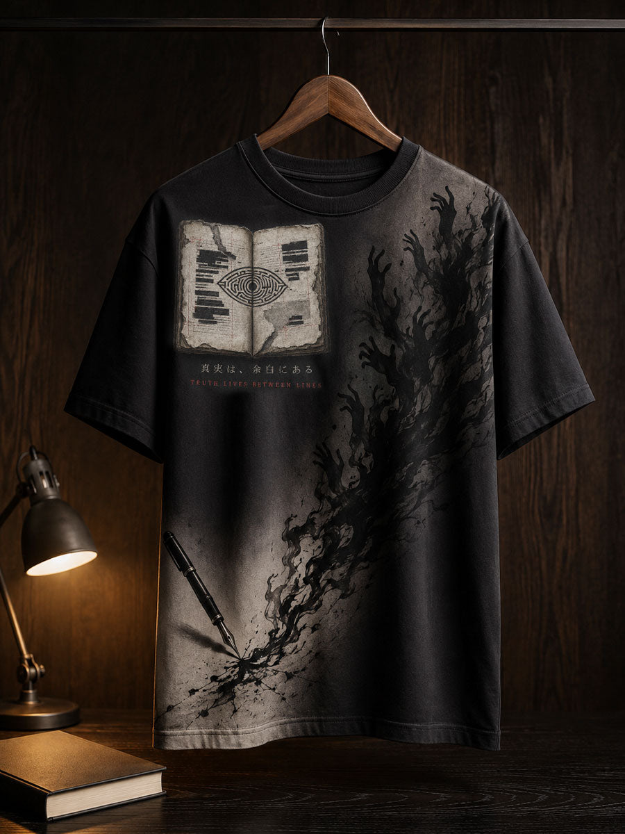 T-shirt unisexe à imprimé d’art japonais pour les amateurs de lecture