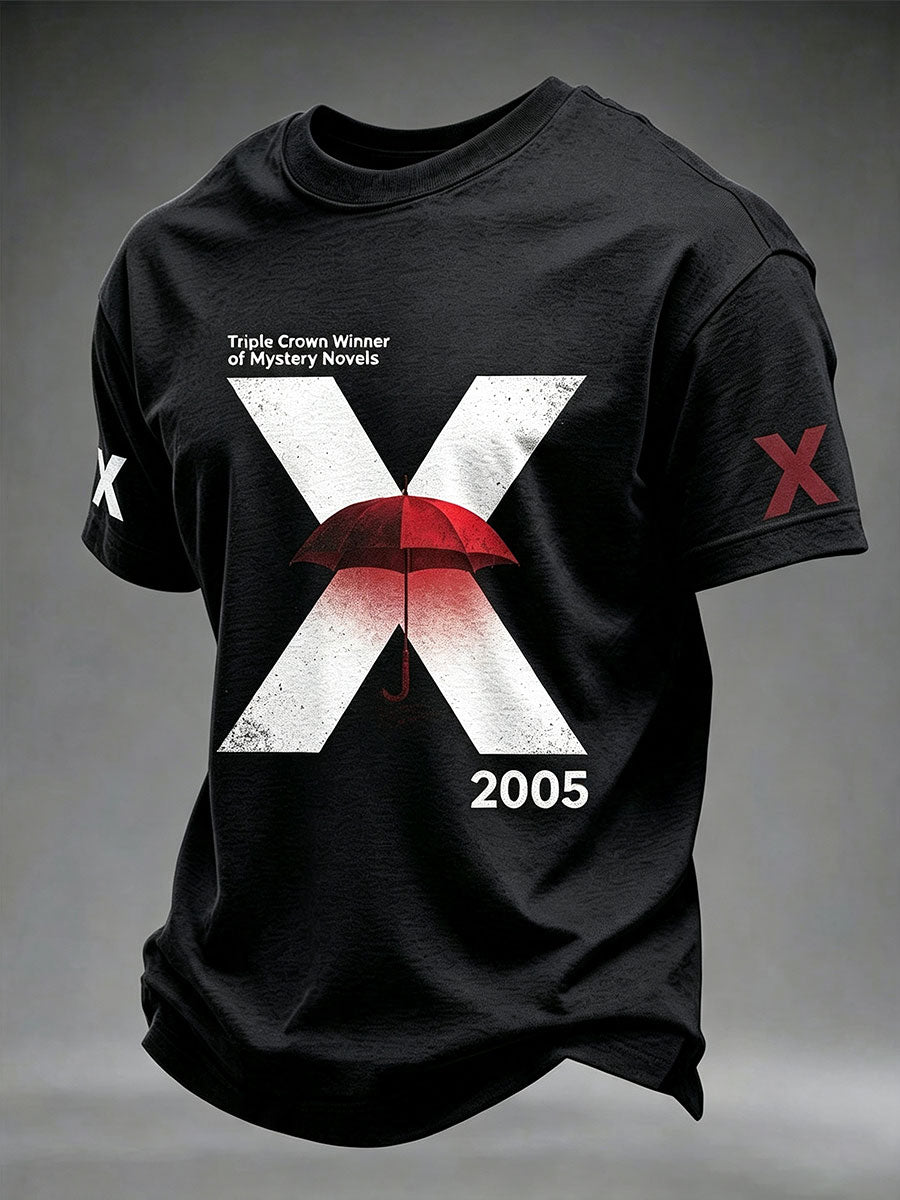 T-shirt japonais à imprimé romancier