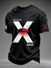T-shirt japonais à imprimé romancier