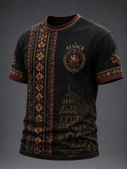 T-shirt imprimé pour hommes, France Alsace