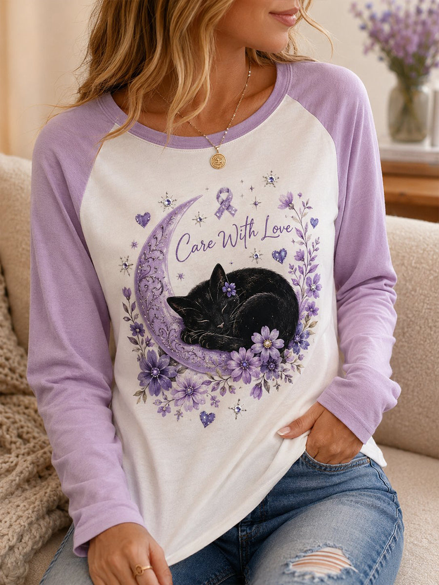 T-shirt à imprimé graphique Alzheimer's Awareness Femme