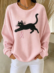 Women's Breast Cancer Awareness Imprimer Sweatshirt
