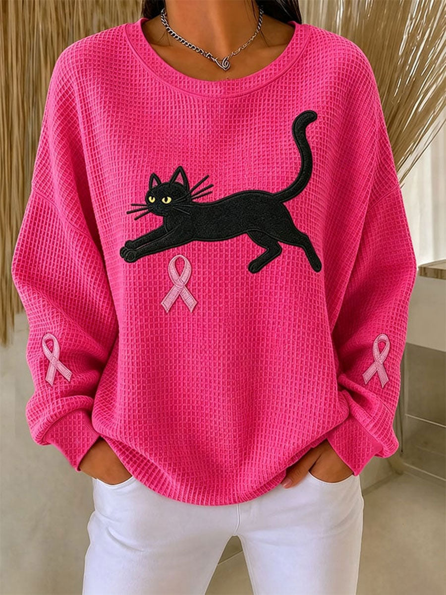 Women's Breast Cancer Awareness Imprimer Sweatshirt